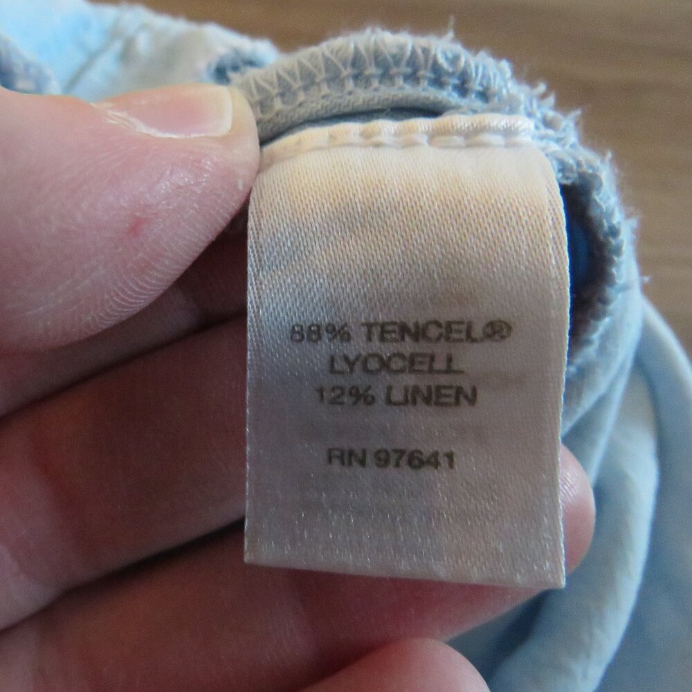 J. JILL Light Denim Maxi Chambray Dress Coastal Lagenlook Minimalist Size XL P - Picture 14 of 14